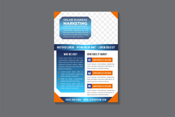 Business Marketing Online Vertical Flyer