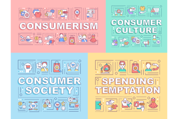Consumer Culture Banners Bundle Graphics
