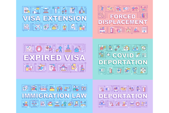 Deportation Banners Bundle Graphics for Editorial and Web Use