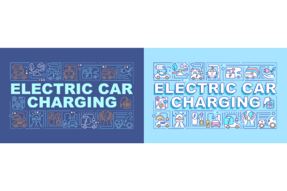 Electric Car Charging Banner Bundle