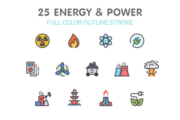 Energy Power Color Icon: Premium Graphics & Icons