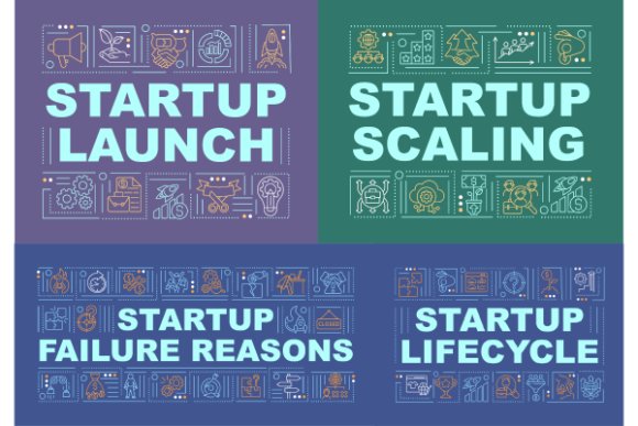 Startup Development Banners Bundle for Modern Branding